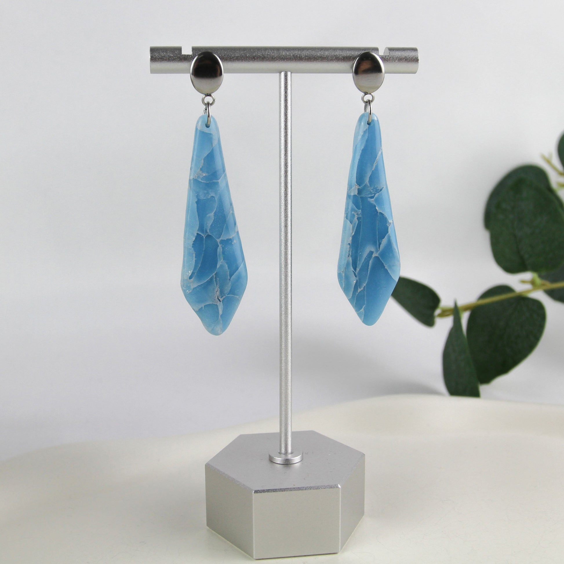 Sapphire Marble – Ohrringe