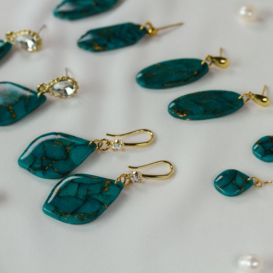 Viridia Turquoise Gold – Ohrringe