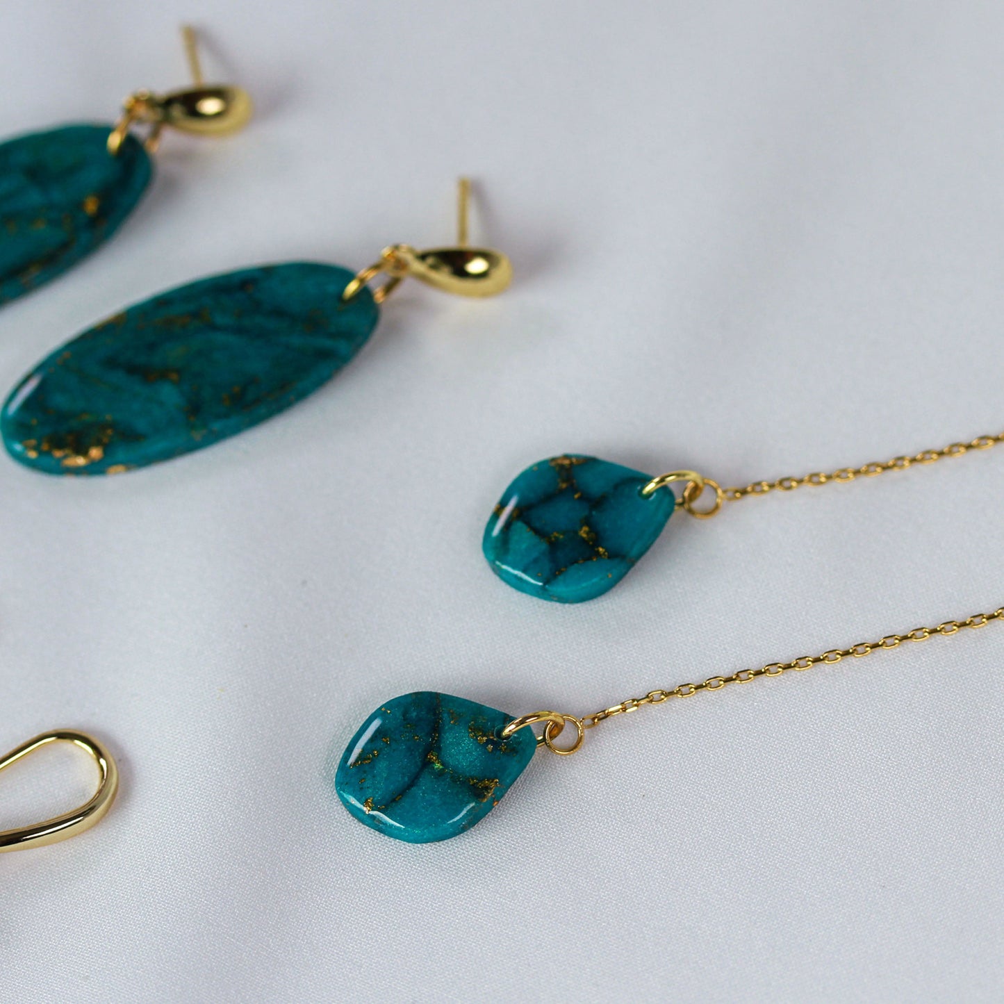 Viridia Turquoise Gold – Ohrringe