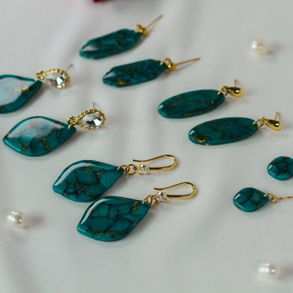 Viridia Turquoise Gold – Ohrringe