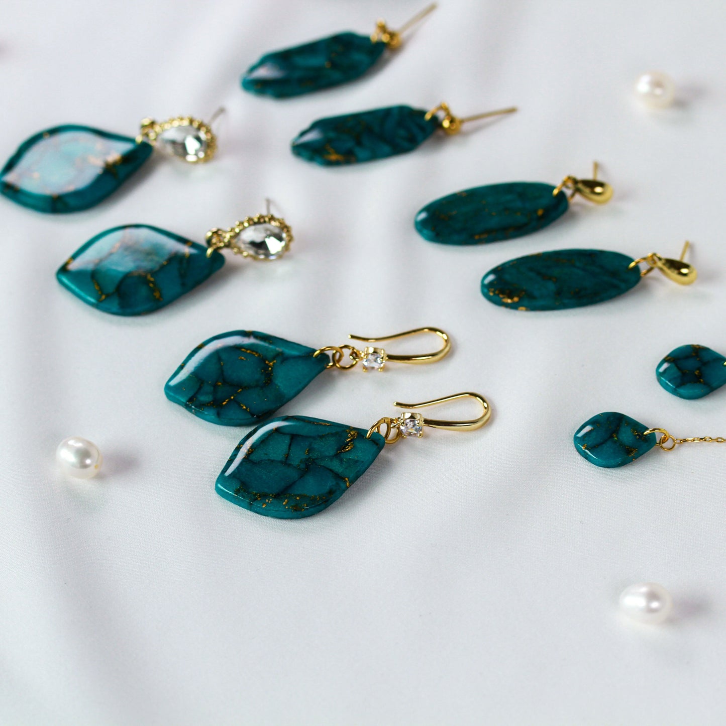 Viridia Turquoise Gold – Ohrringe