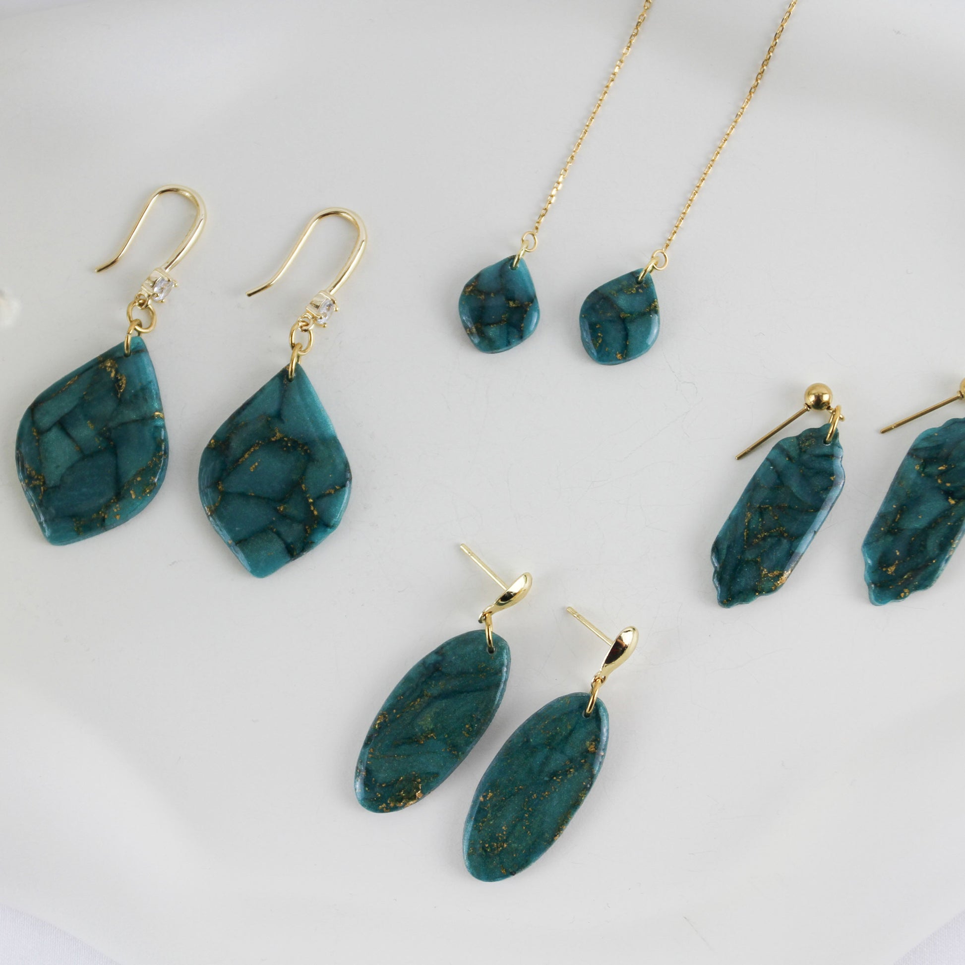 Viridia Turquoise Gold – Ohrringe
