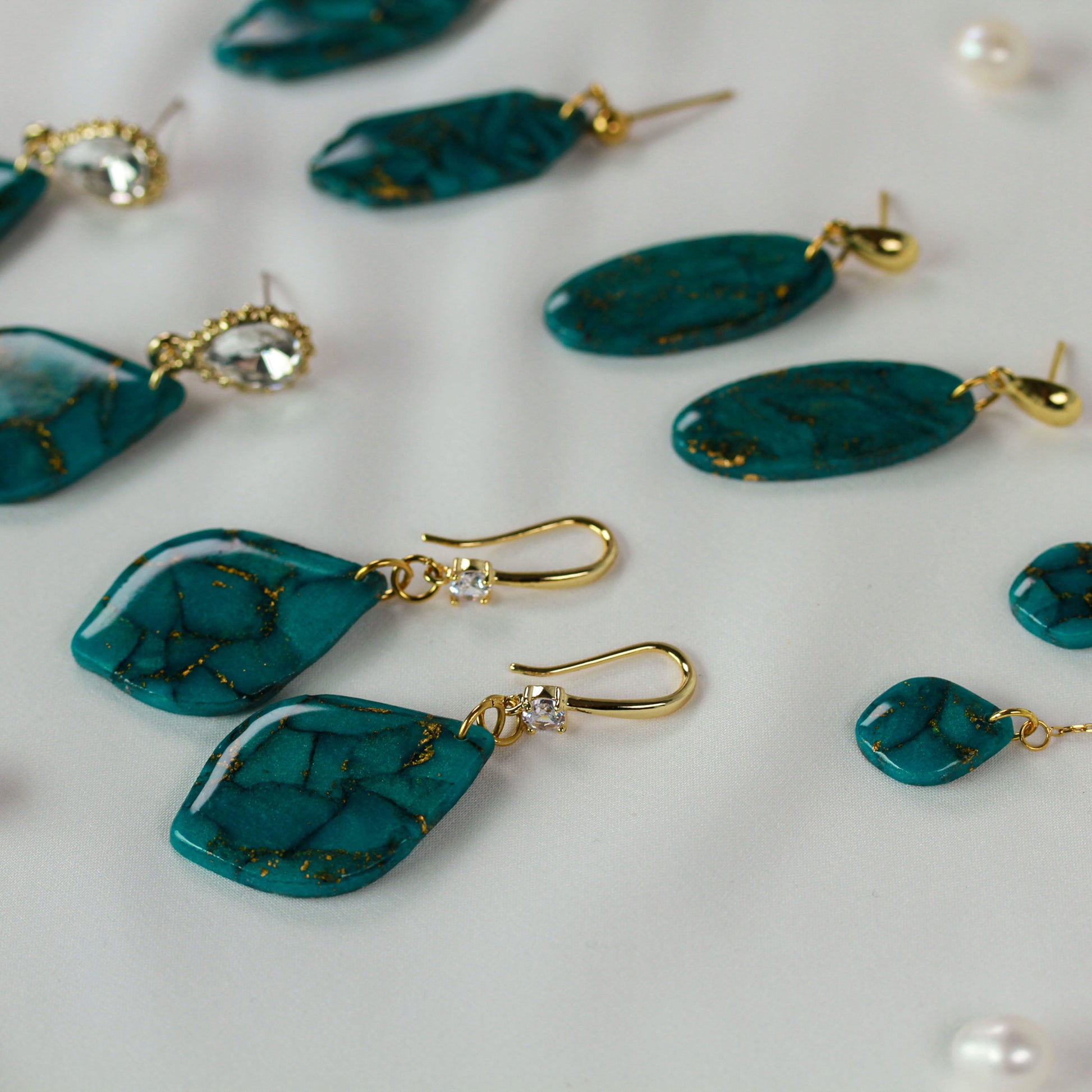 Viridia Turquoise Gold – Ohrringe