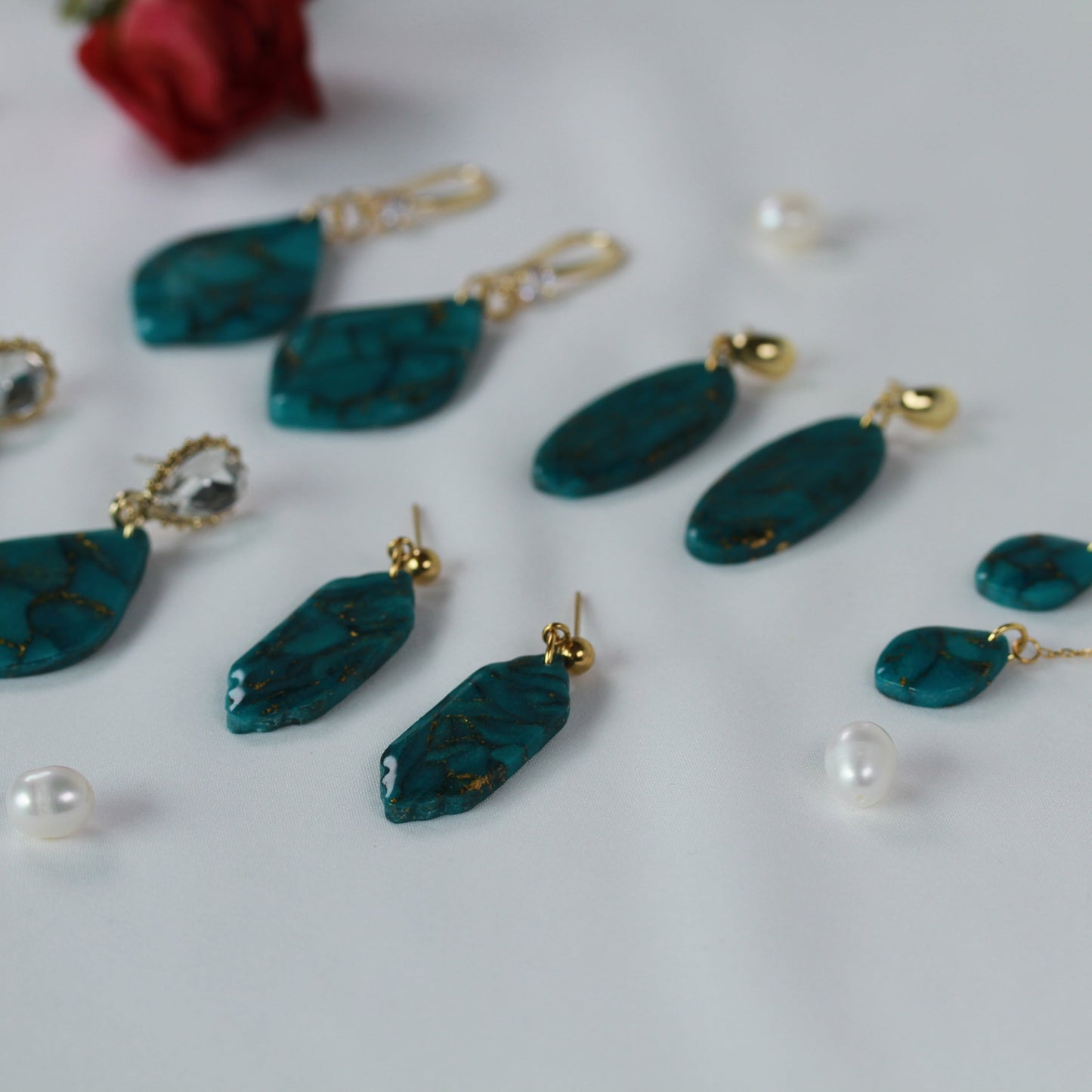 Viridia Turquoise Gold – Ohrringe