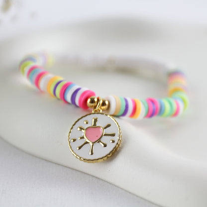 Radiant Heart – Katsuki-Armband mit Emaille-Herz