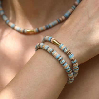 Turquoise Sands – Katsuki-Schmuckset in Türkis mit Design-Spacer