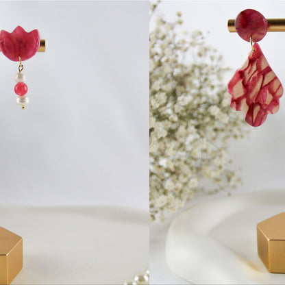Rose Mineral Pearl - Ohrringe