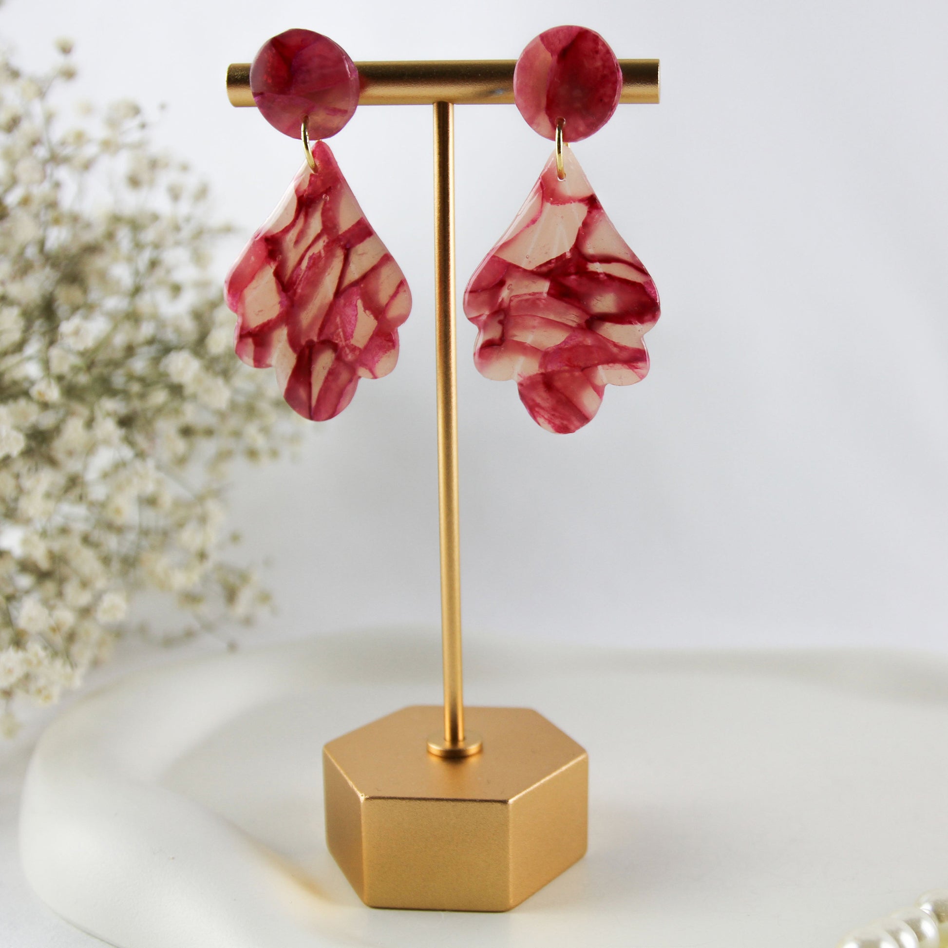 Rose Mineral Pearl - Ohrringe