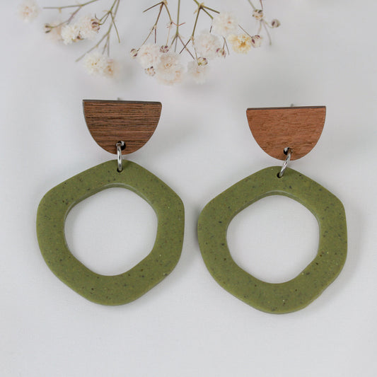 Walnut Green - Ohrringe