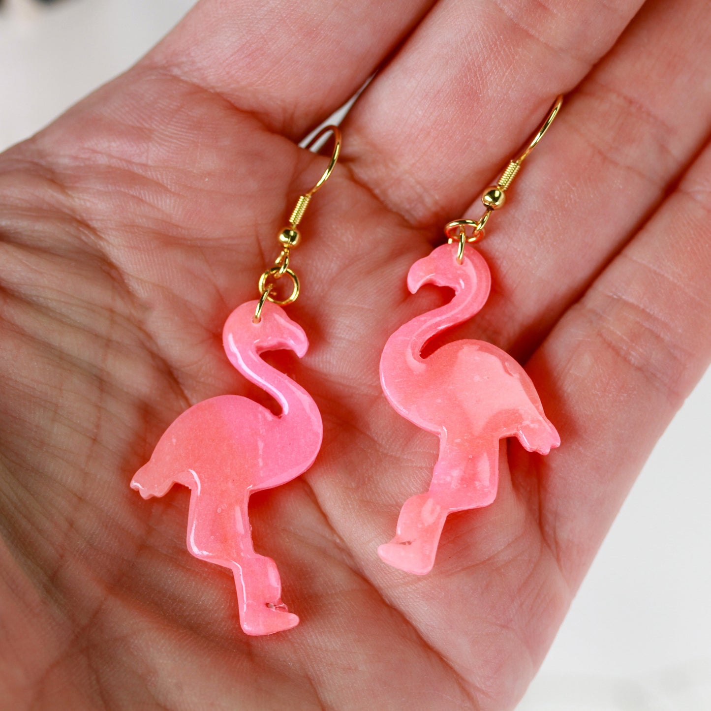 Neon Flamingo - Ohrringe