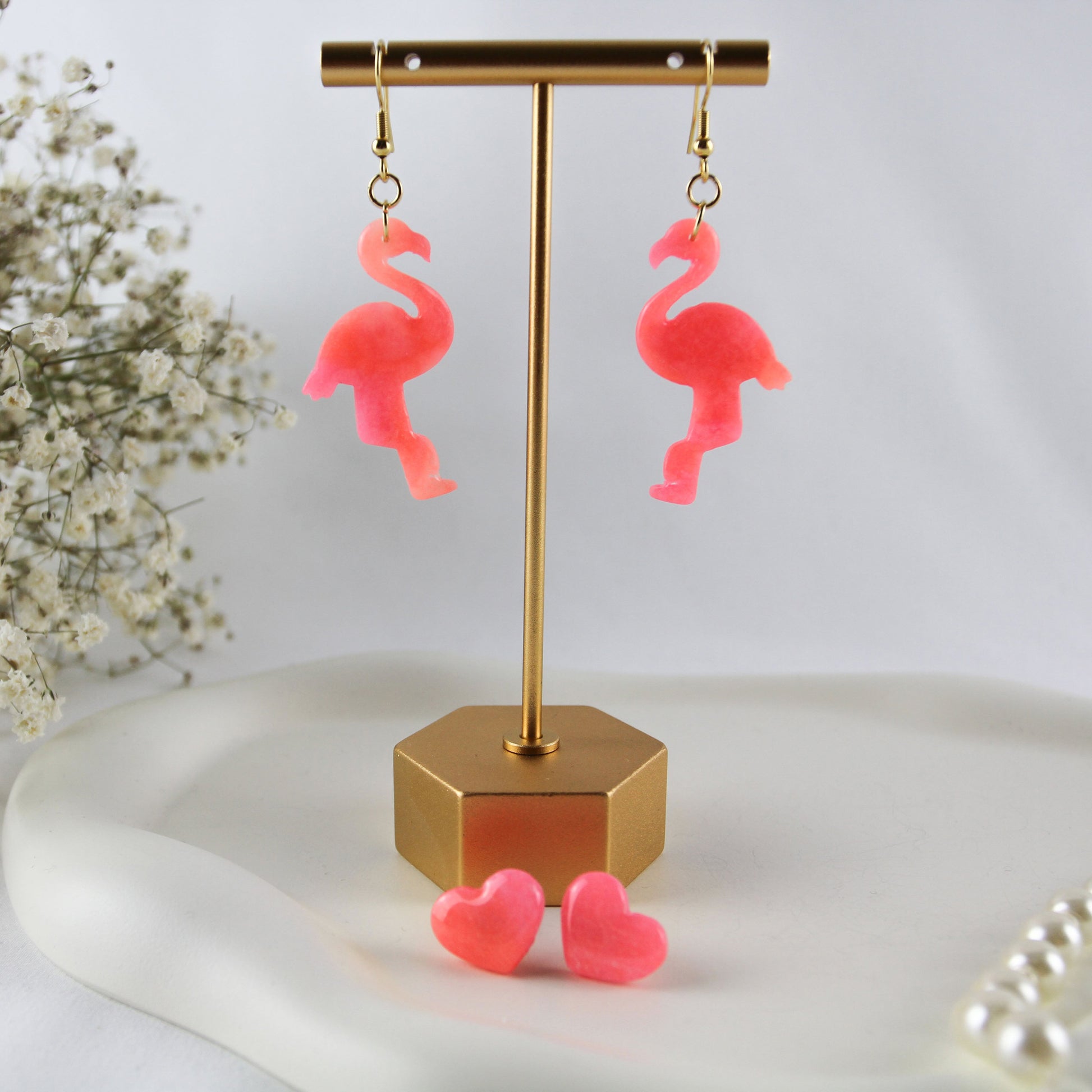 Neon Flamingo - Ohrringe