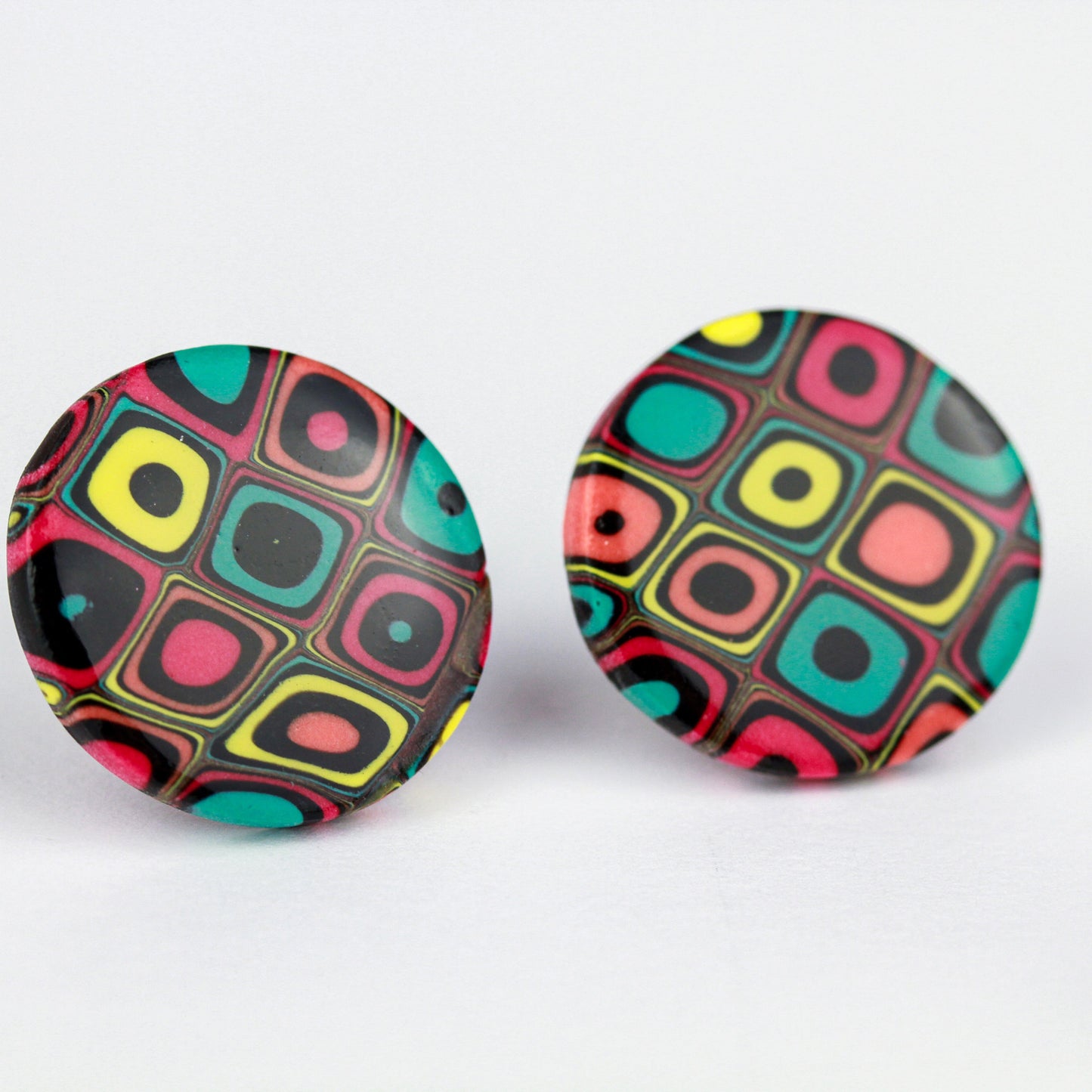 Retro Round - Ohrstecker