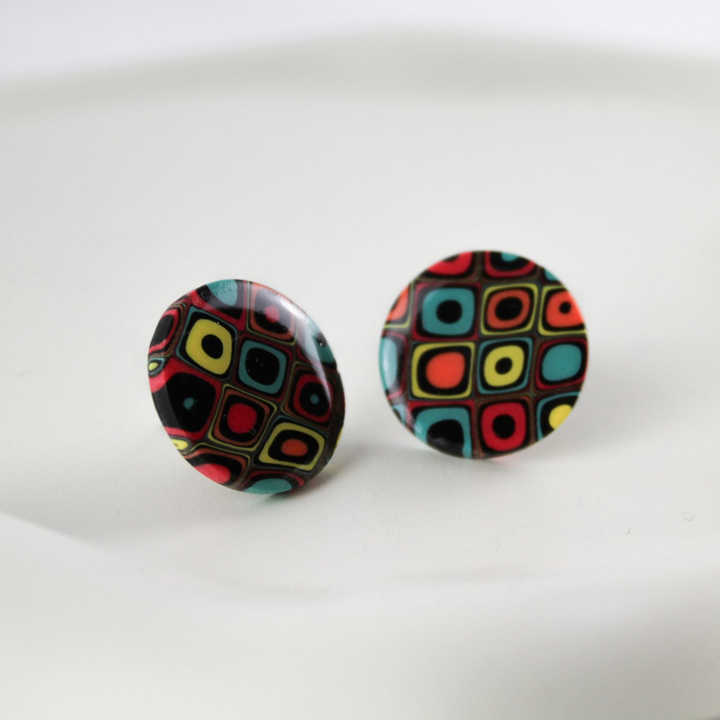 Retro Round - Ohrstecker