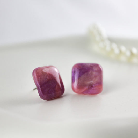 Lilac Rose Marble – Ohrringe
