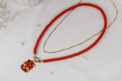 Scarlet Heart Charm - Halskette