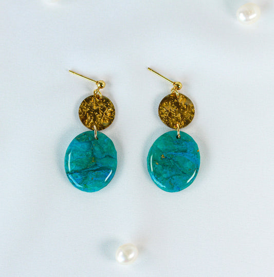 Turquoise Gold – Ohrringe