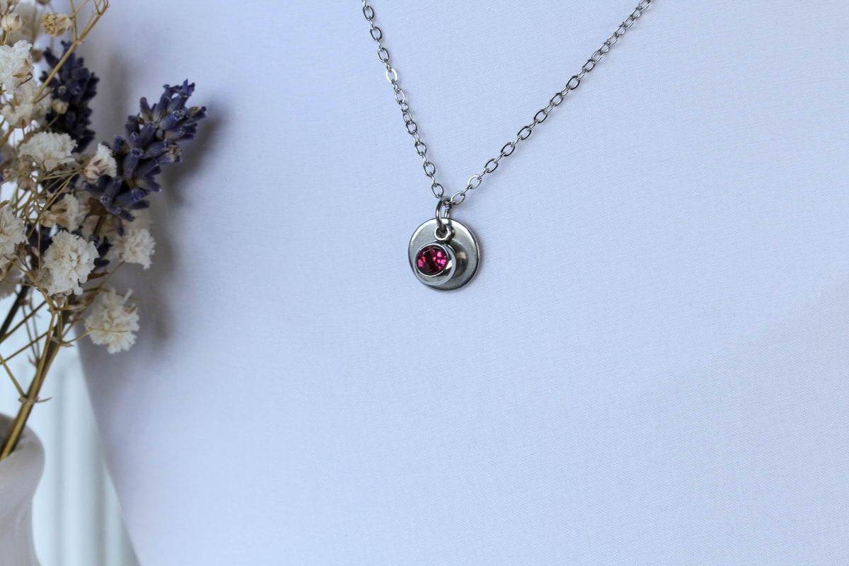 Birthstone Glow – Halskette in Geburtssteinfarbe