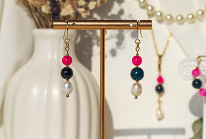 Berry & Pearl Collection – Schmuck in Pink, Dunkelblau und Perlweiß
