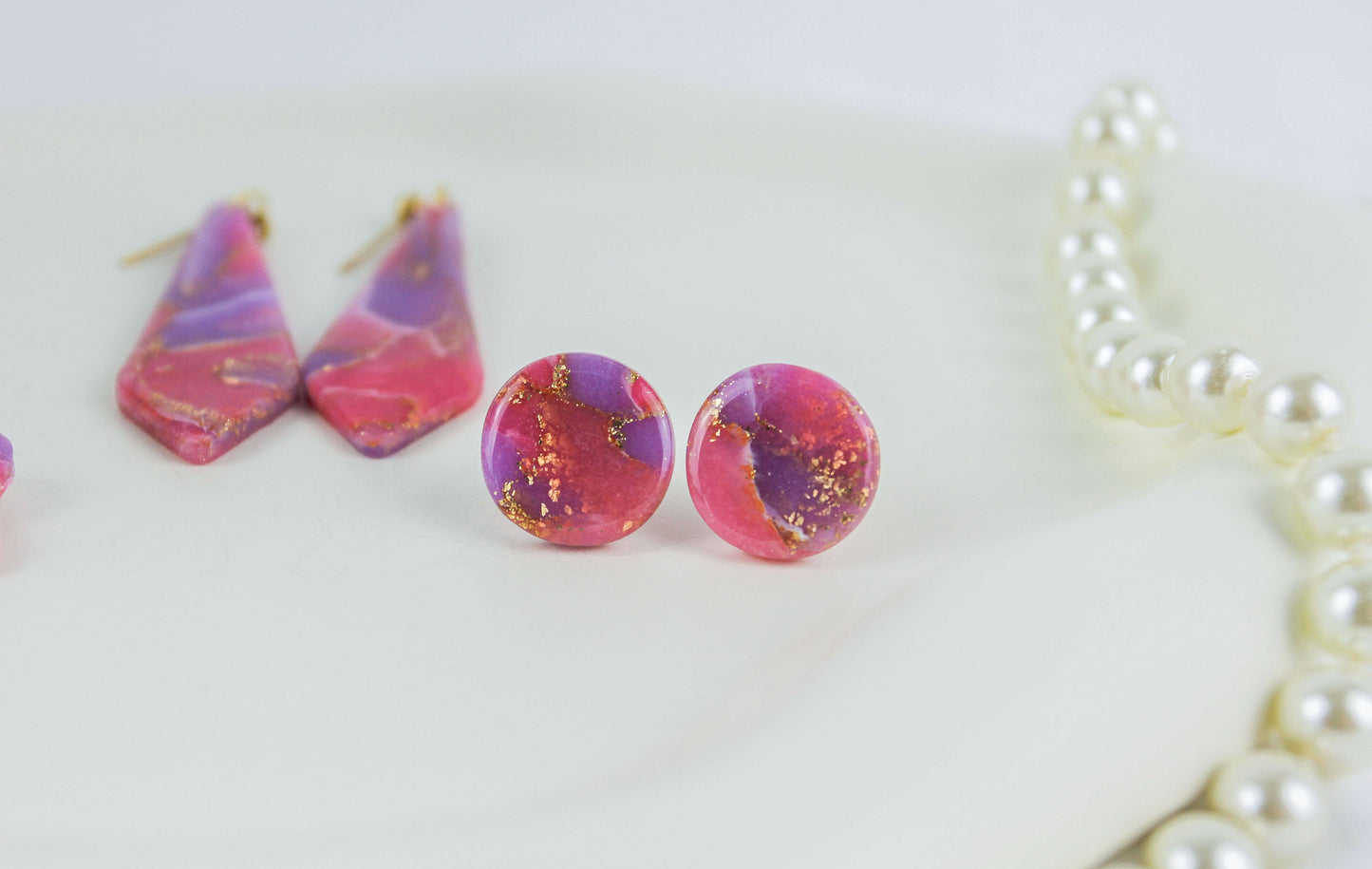 Rosé Lilac Aura – Ohrringe