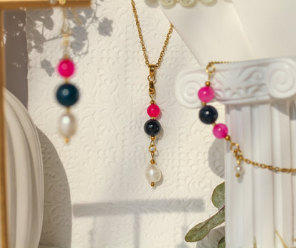 Berry & Pearl Collection – Schmuck in Pink, Dunkelblau und Perlweiß