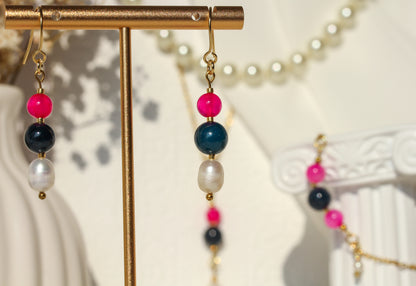 Berry & Pearl Collection – Schmuck in Pink, Dunkelblau und Perlweiß