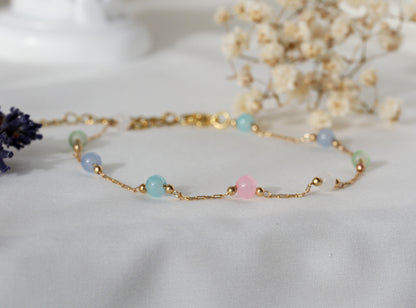 Pastel Harmony – Armband mit bunten Schmuckperlen