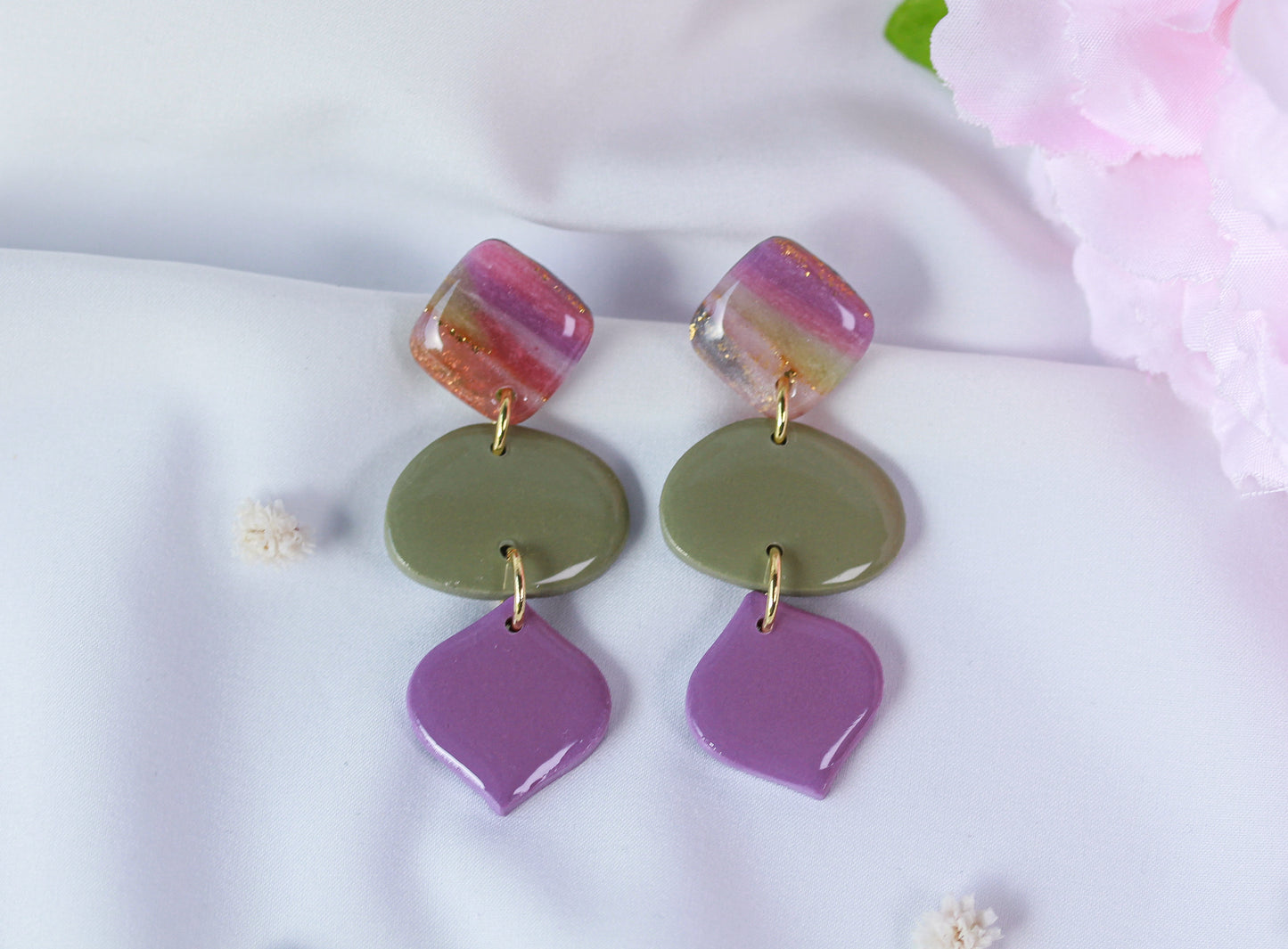 Lavender Sorbet Bloom - Ohrringe