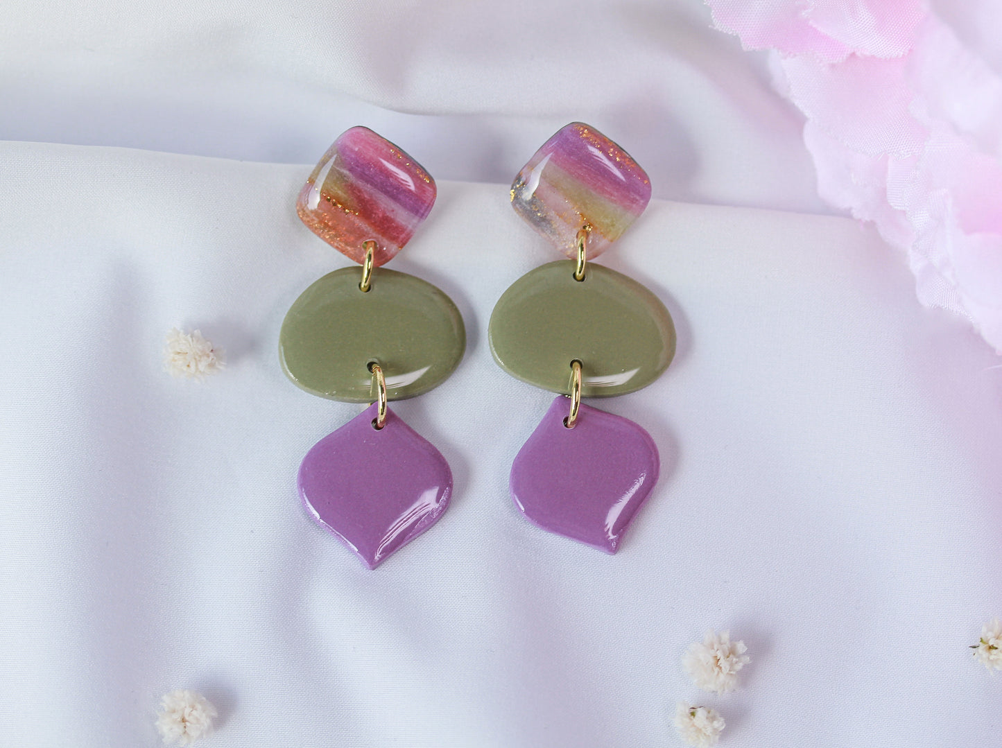 Lavender Sorbet Bloom - Ohrringe