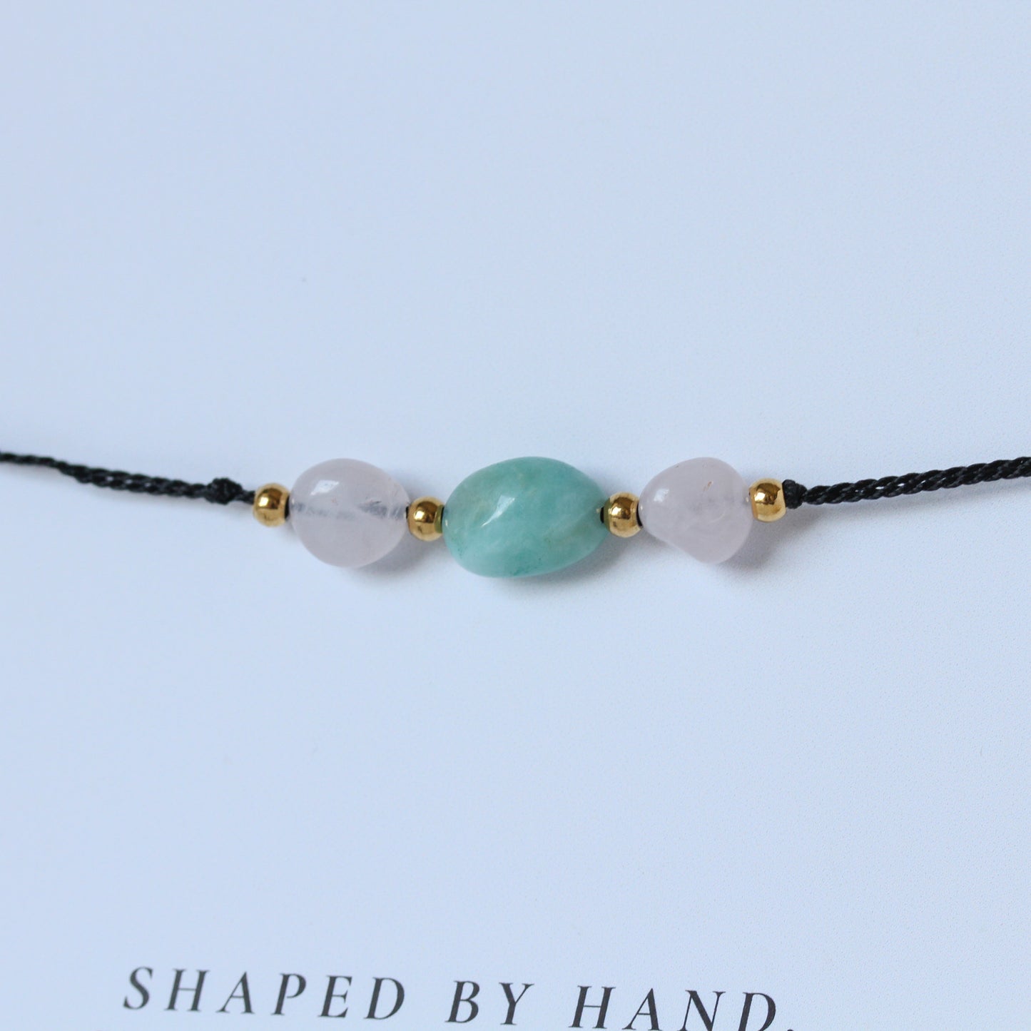 Blush Garden – Armband mit Amazonit & Rosenquarz