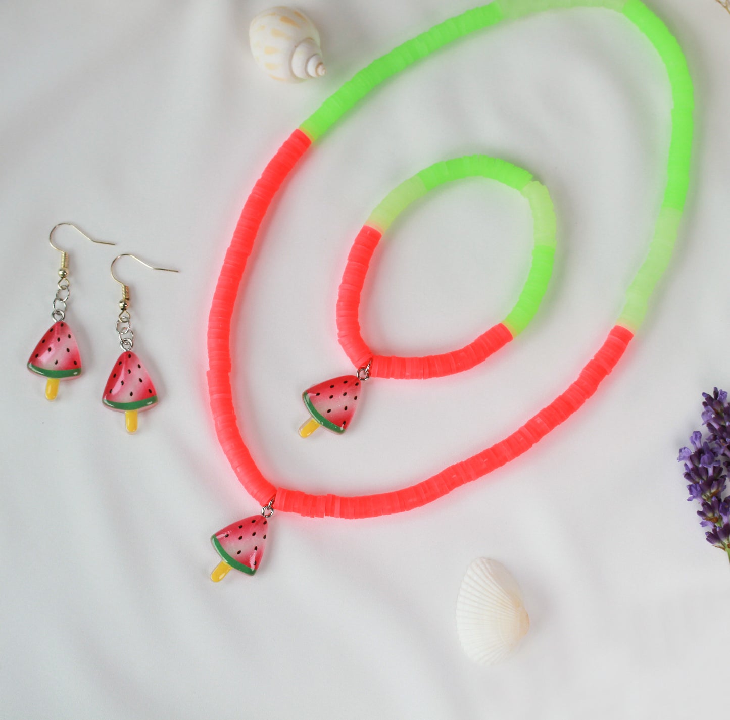 Melon Crush – 3-teiliges Katsuki-Schmuckset mit Wassermelonen-Detail