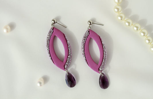 Crystal Veil Lilac – Ohrringe