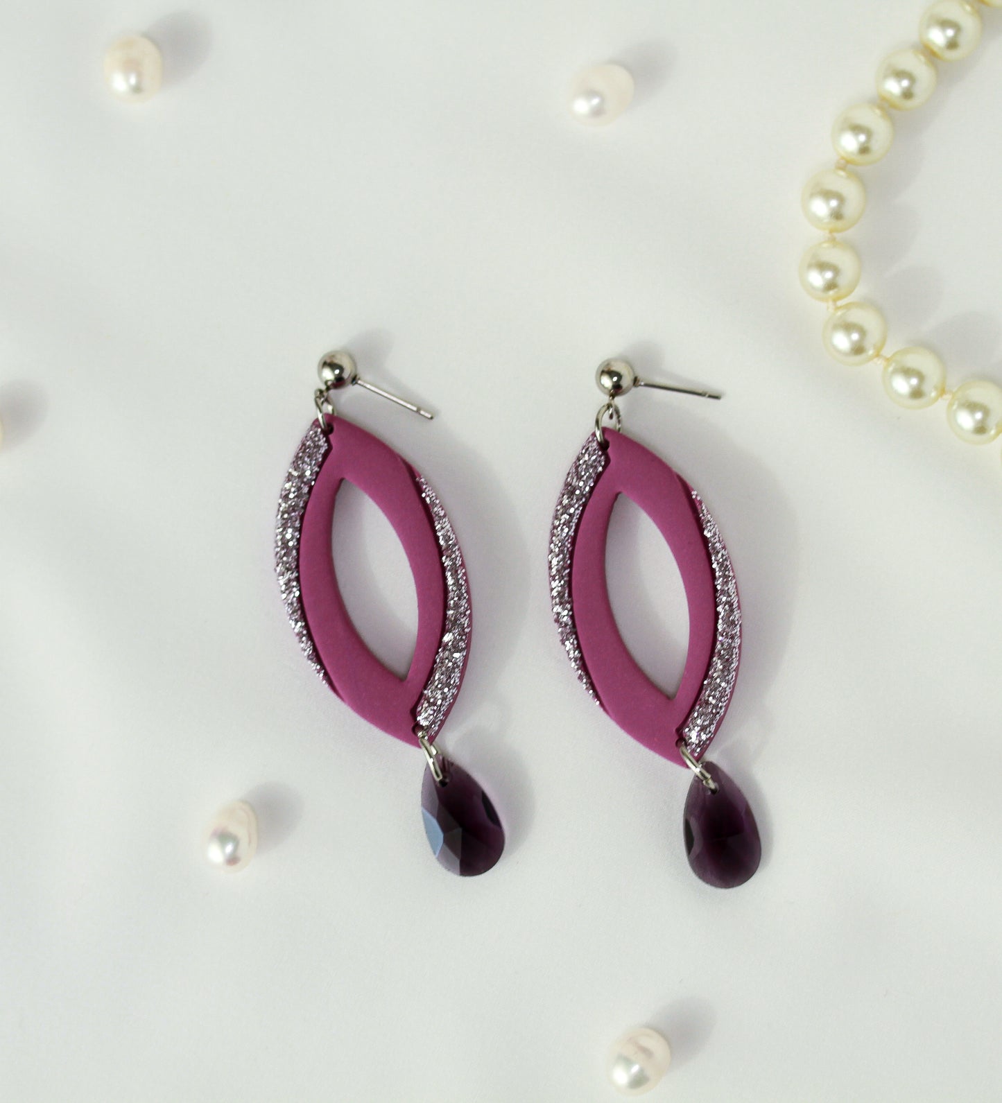 Crystal Veil Lilac – Ohrringe