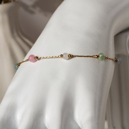Pastel Harmony – Armband mit bunten Schmuckperlen