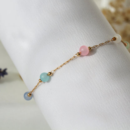 Pastel Harmony – Armband mit bunten Schmuckperlen