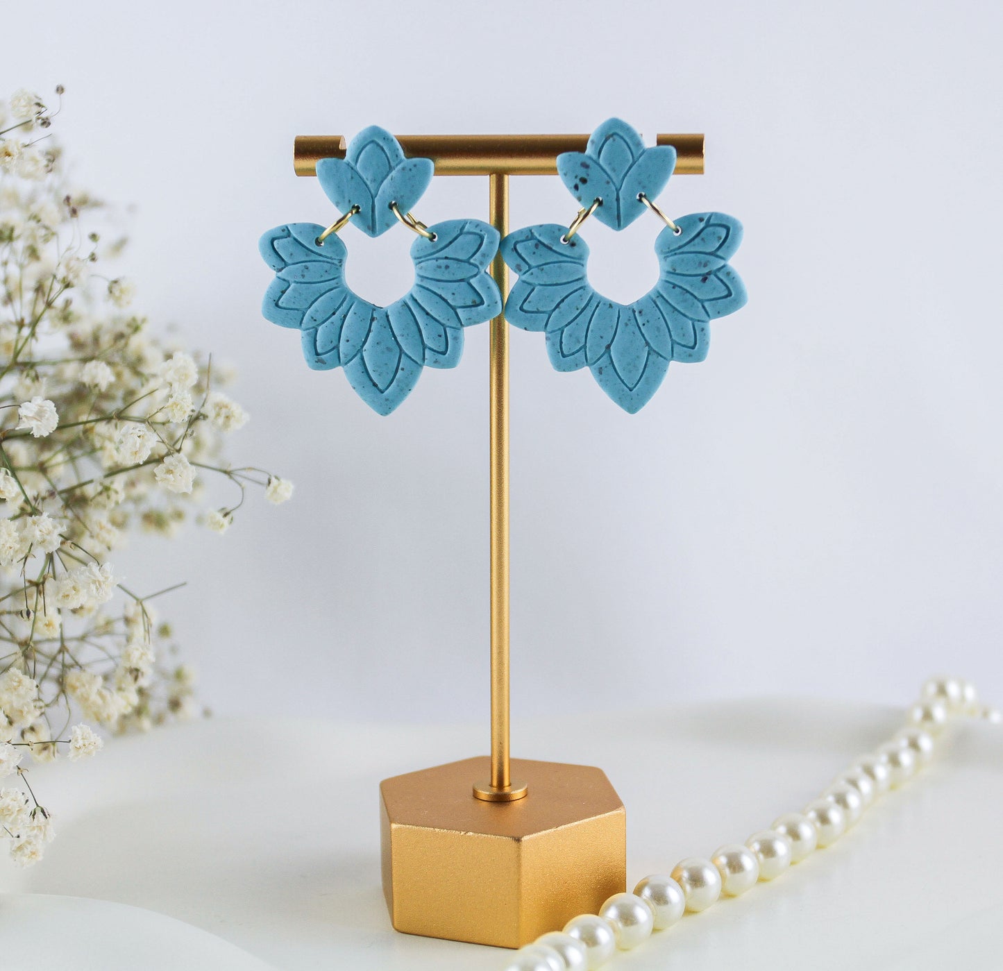Turquoise Boho – Statement Ohrringe