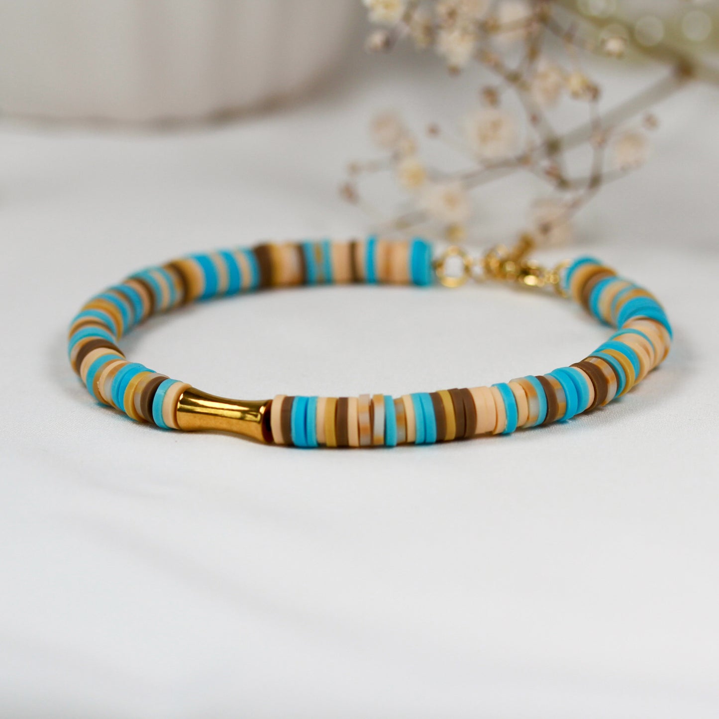 Turquoise Sands – Katsuki-Schmuckset in Türkis mit Design-Spacer