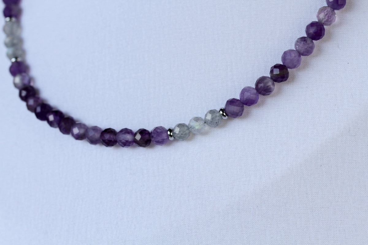 Violet Dusk – Schmuckset mit Amethyst und Labradorit