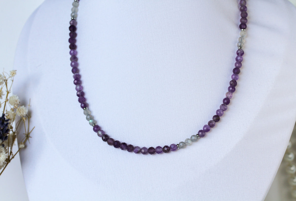 Violet Dusk – Schmuckset mit Amethyst und Labradorit