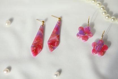 Rosé Lilac Aura – Ohrringe