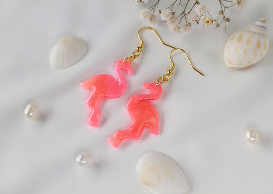 Neon Flamingo - Ohrringe