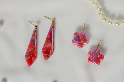 Rosé Lilac Aura – Ohrringe