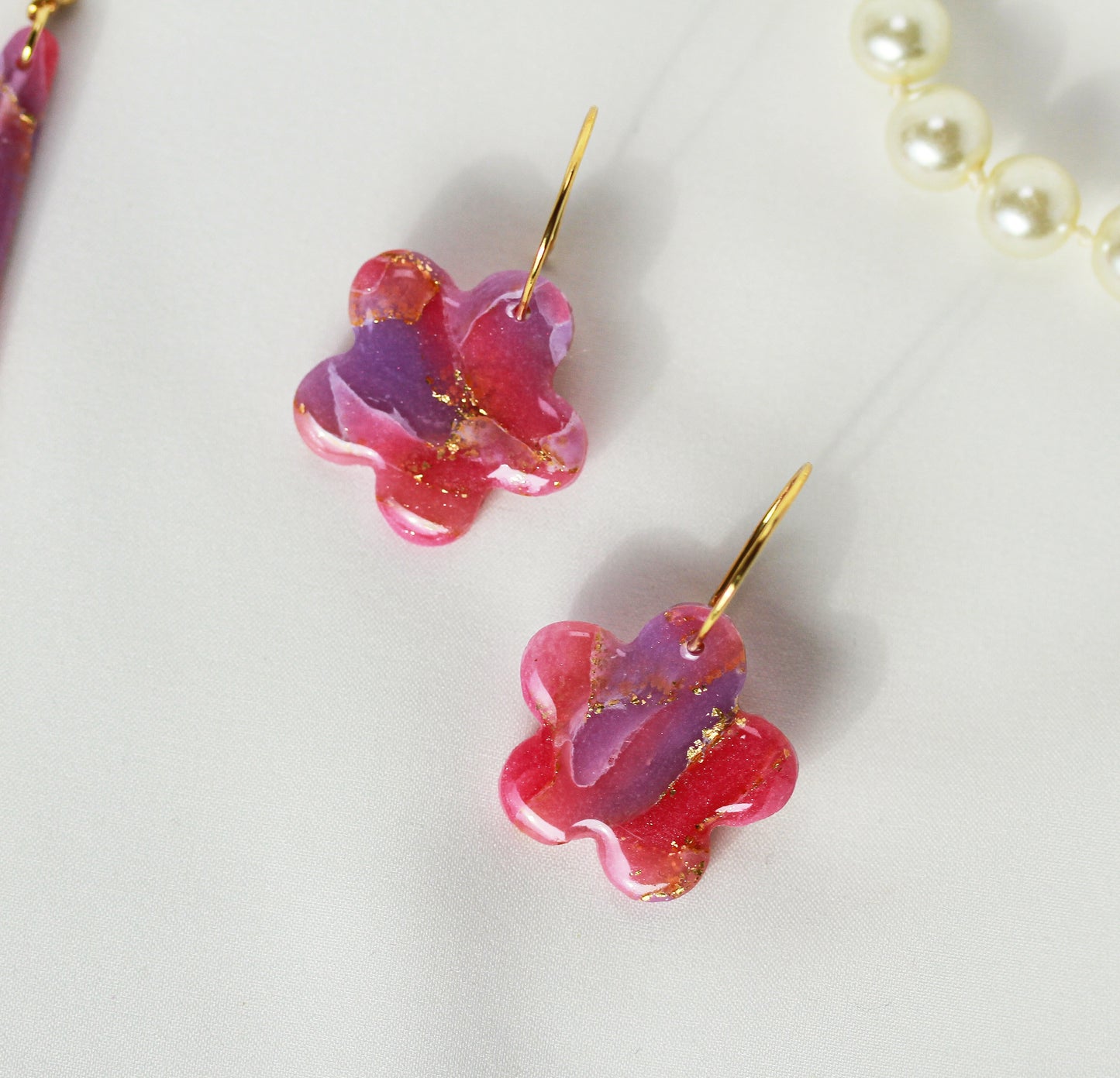 Rosé Lilac Aura – Ohrringe