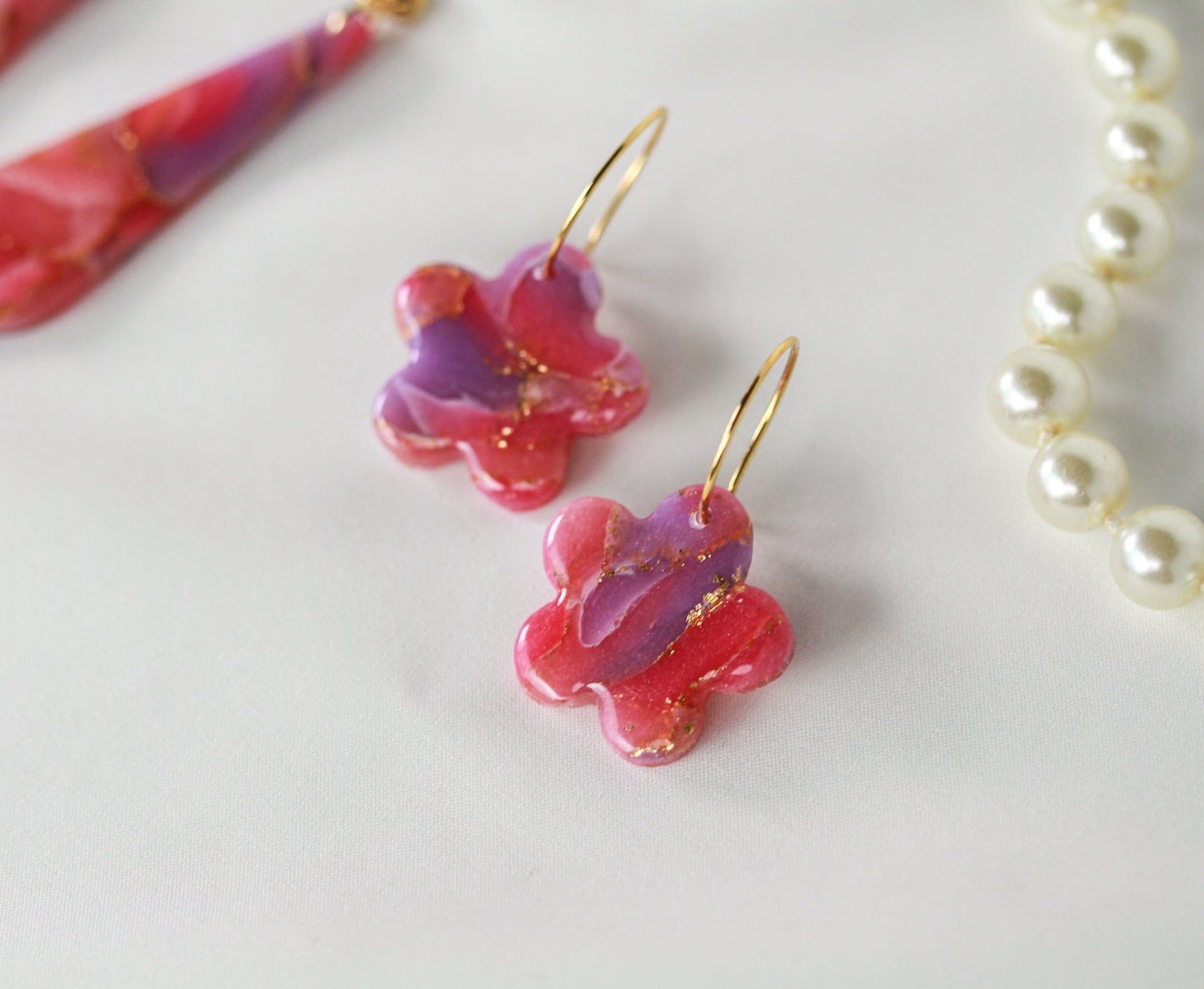 Rosé Lilac Aura – Ohrringe