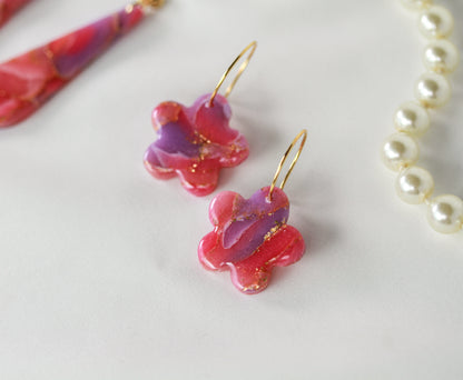 Rosé Lilac Aura – Ohrringe
