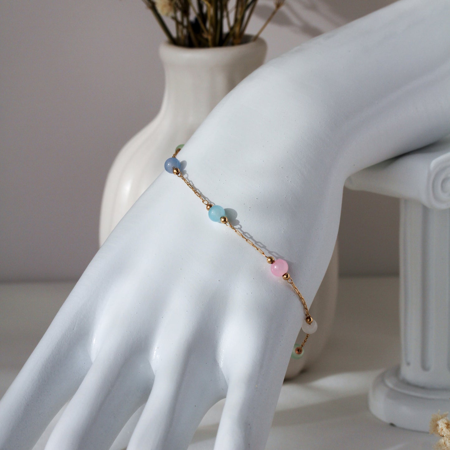 Pastel Harmony – Armband mit bunten Schmuckperlen