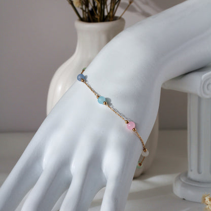 Pastel Harmony – Armband mit bunten Schmuckperlen