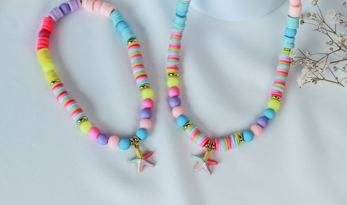 Malibu Starfish – Katsuki-Schmuckset mit Halskette und Armband