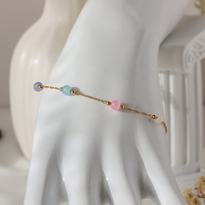 Pastel Harmony – Armband mit bunten Schmuckperlen