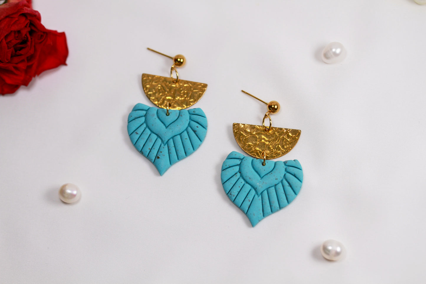 Turquoise Boho Gold – Ohrringe