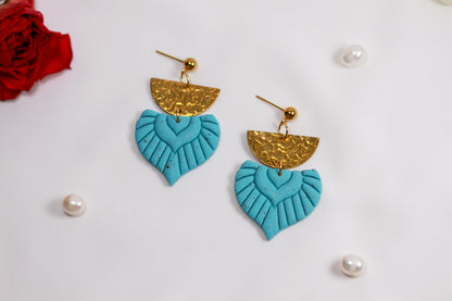 Turquoise Boho Gold – Ohrringe